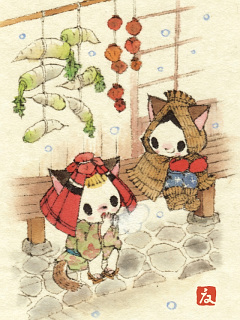 ねこ 雨降り小僧と雪ん子ちゃん の待ち受け画像 壁紙 動物 パラダイス