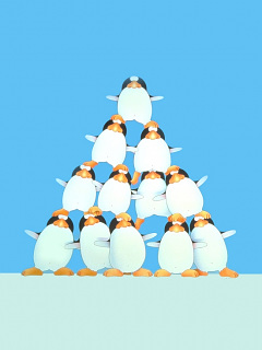 ペンギン ペンギンピラミッド の待ち受け画像 壁紙 動物 パラダイス