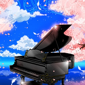 Pianoforte 桜咲く季節 ゴシック 幻想壁紙
