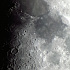 月齢7.3、月面北部から中央部へ