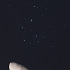 プレアデス星団と月齢8
