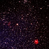 冬の夜空に現われたくらげ星雲とモンキー星雲