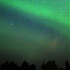 秋のアラスカに輝くオーロラ-2