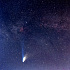 天の川とヘールボップ彗星