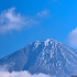雪が少ない真冬の富士山