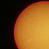 太陽のアーチ状プロミネンスと1017黒点群の白斑