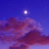 宵の明星・金星と流れる雲