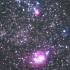 煌く夏の三裂星雲、干潟星雲