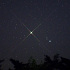西空低く、神々しく輝く土星とおとめ座のγ星