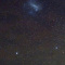 南天夜空に浮かぶ大マゼラン銀河、カノープス、散開星団NGC2516