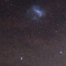 南天の長寿星と光る千切れ雲